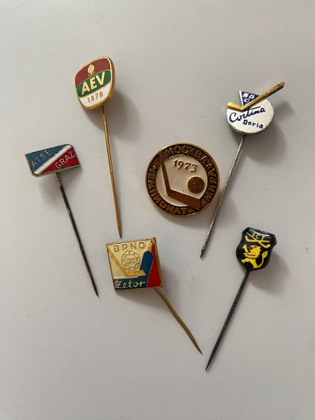 Placchette & Badge: Diverse Eishockey Anstecker, Vintage – Usato da Gümligen venduto da Vicky2