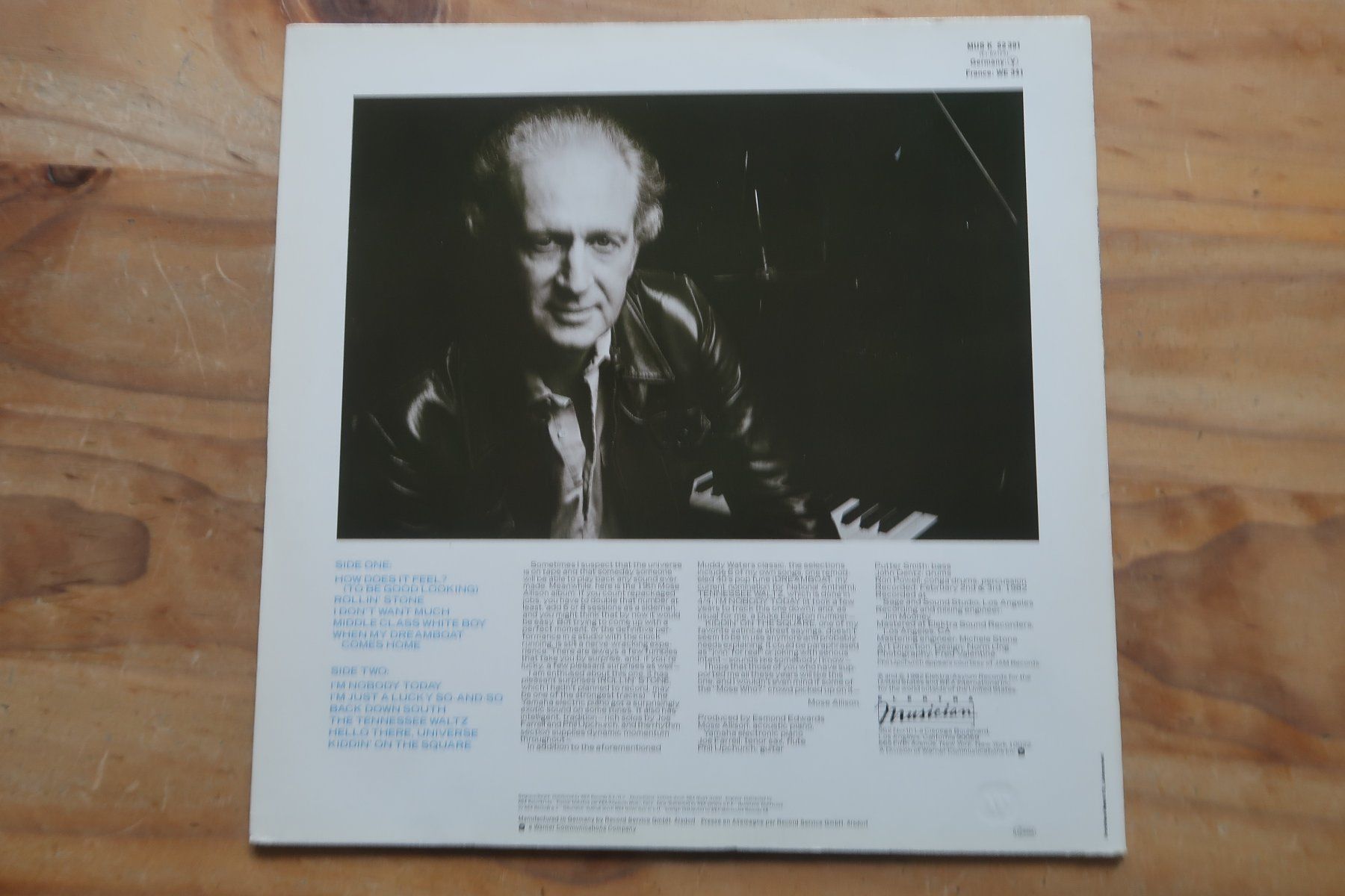 Dischi in vinile: MOSE ALLISON - MIDDLE CLASS WHITE BOY - VINYL LP – Usato da Basel venduto da Patiscat 1