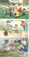 AK Katzen  Humor  3x