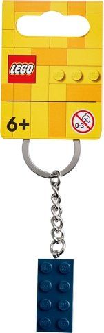 Lego Kit di costruzioni: LEGO 854237 2 x 4 Brick - Dark Blue Key Chain – Nuovo e nell'imballaggio originale da Basadingen venduto da NekoBricks