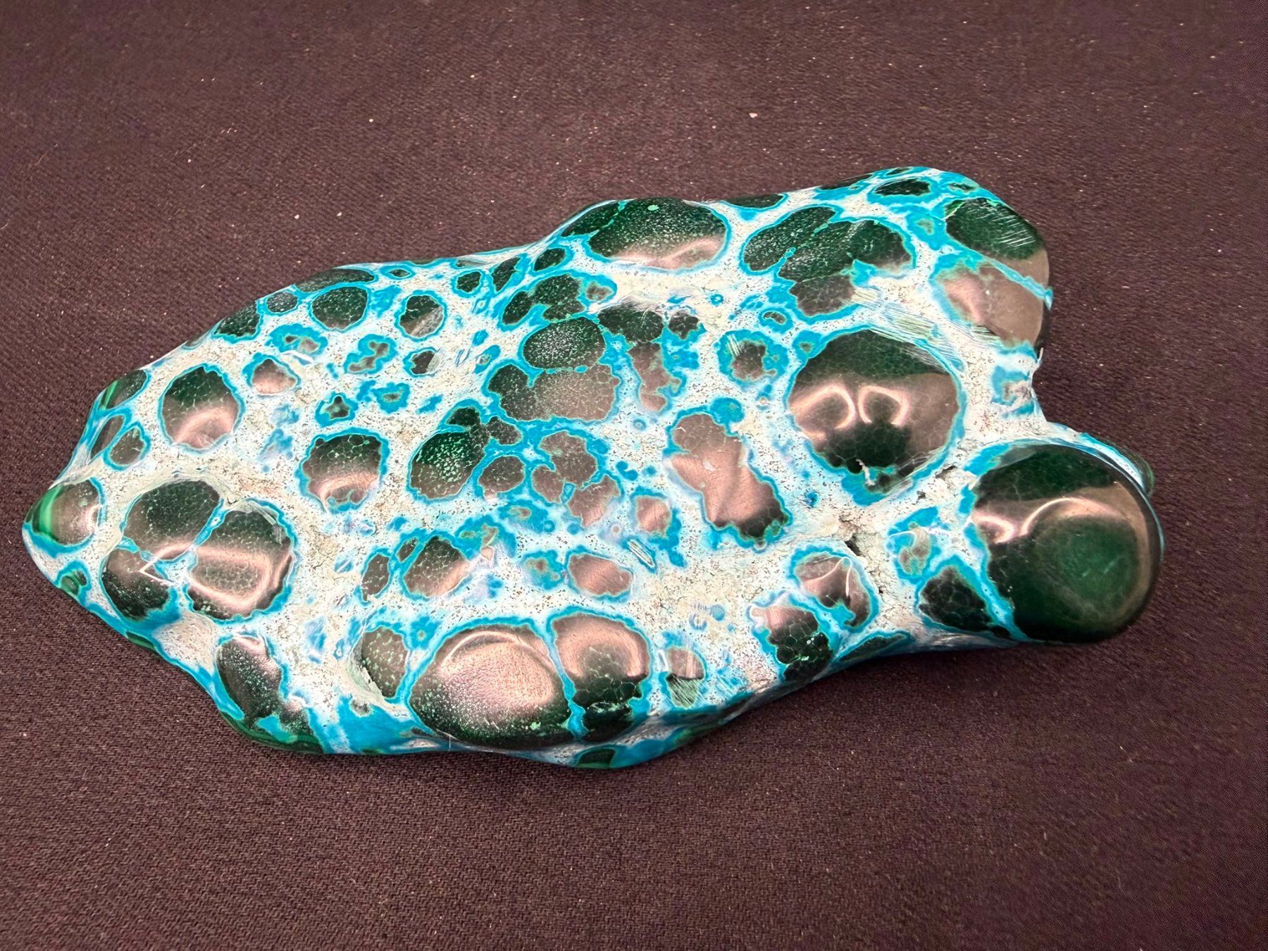 Minéraux & Lithothérapie: Malachit und Chrysocolla poliert – D'occasion à Schinznach Bad par Demerald 8