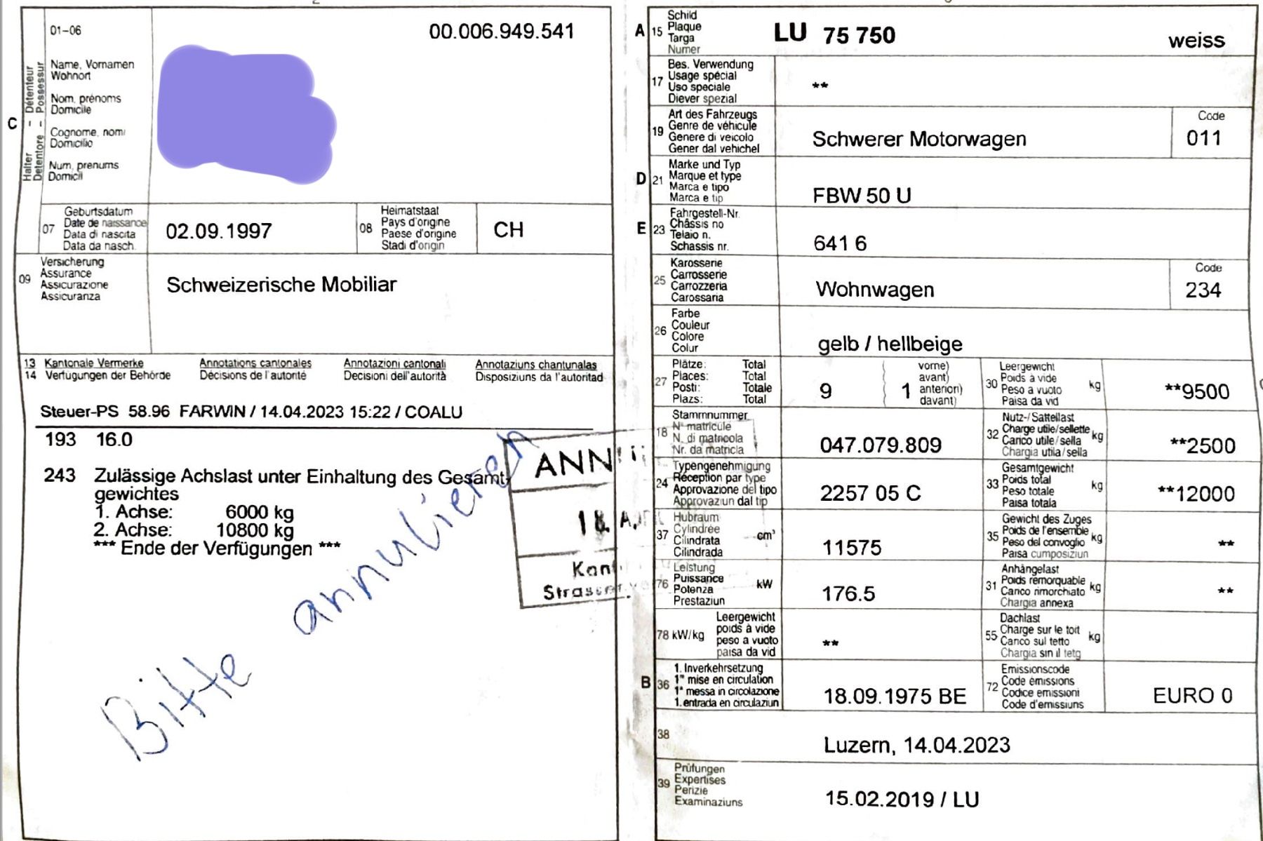 Automobili: Postauto FBW 50 U – Difettoso da Basel venduto da noldi.boldi 5