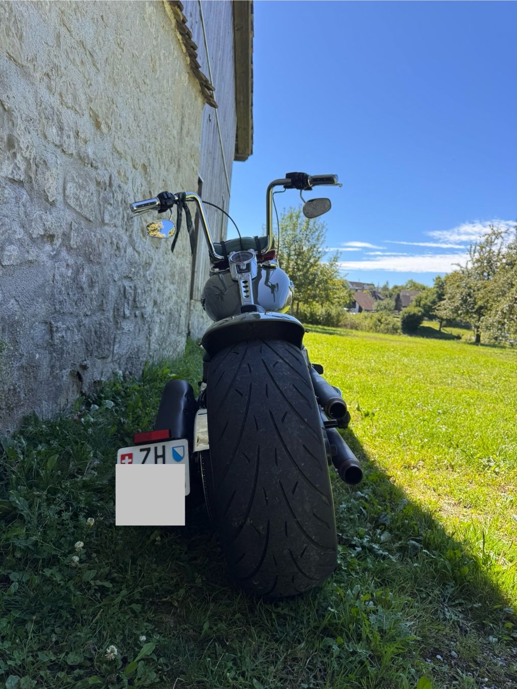 Harley-Davidson Chopper: CUSTOM HARLEY-DAVIDSON 2021 Softail Fat Boy Special, Stage 2 – Usato da Grüningen venduto da con_9mdz 5