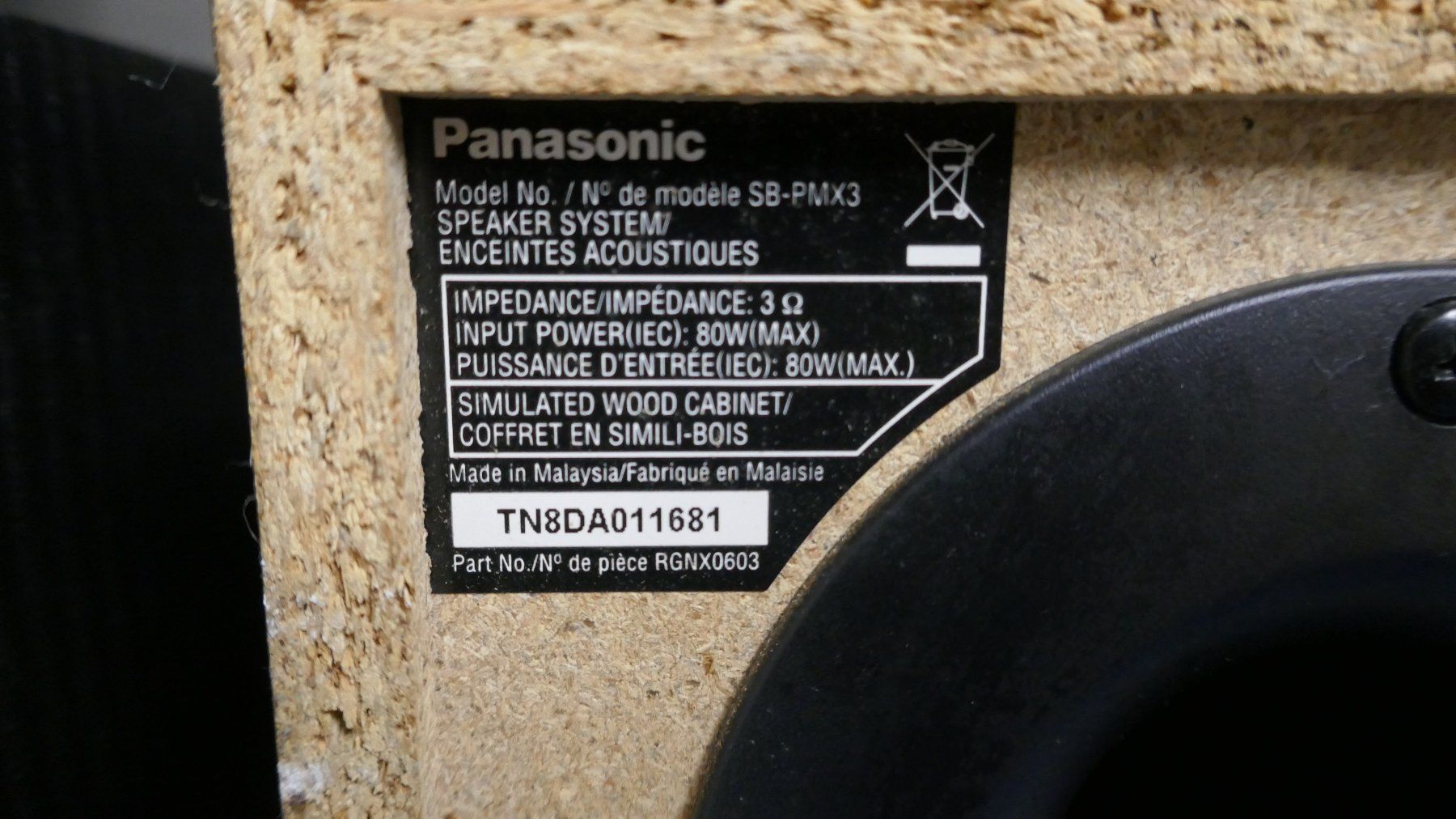 Panasonic Casse acustiche: Panasonic SB-PMX3 Lautsprecher – Usato da Wenslingen venduto da FairlightCMI 3