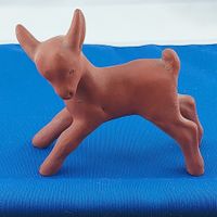 Süsse Keramik Ziege, Vintage, Deko Figur, Geschenkidee 🐐🏡
