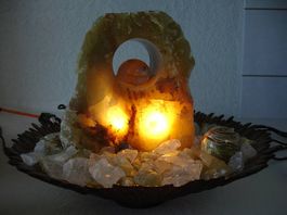 Zimmerbrunnen Edelstein Gletschergold