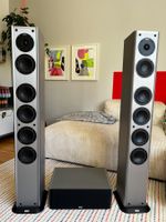 2 Heco Lautsprecher Speaker Odeon Tower 2 & Center Speaker