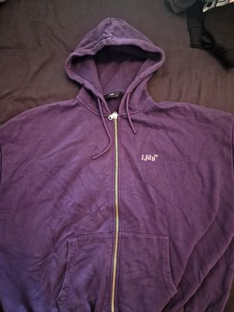LFDY™ Kapuzenpullover Hoodie Lila Grösse L