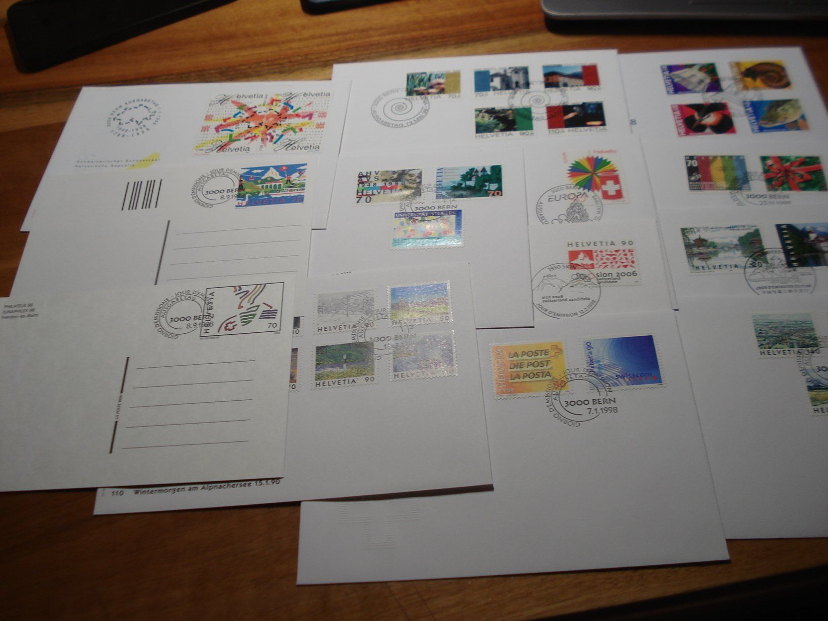 Tutti i francobolli: Moderne FDC Schweiz 1998, 13 Belege – Usato da Niederwil AG venduto da morostahu 1