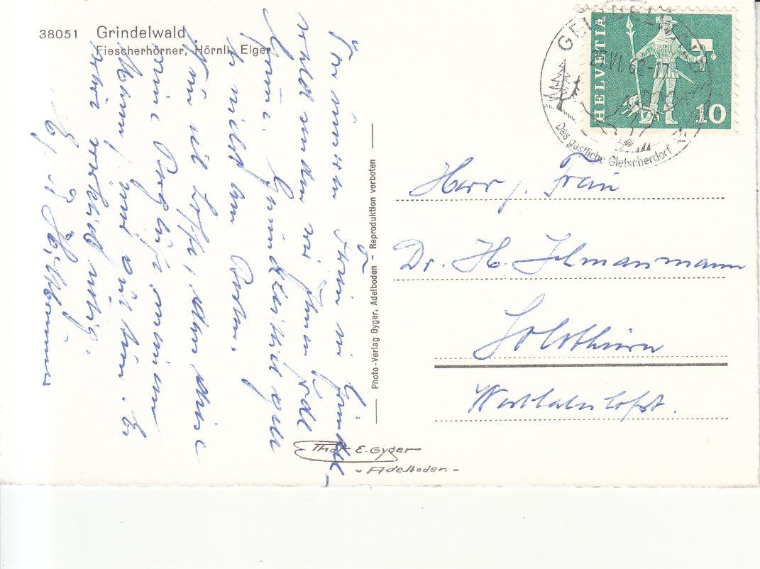 Cartes postales: Grindelwald 1962 – D'occasion à Bürglen TG par StampGraf 1