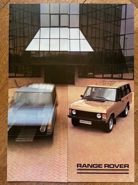 Land Rover Dokumente: RANGE ROVER ca 1983 Prospekt Schweiz brochure catalogue – Gebraucht aus Langenthal von Andreasdavidk