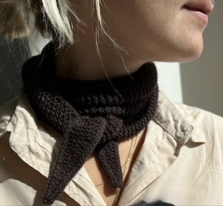 Handknit Sophie Scarf, Velourstrickschal
