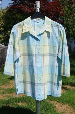Damen Bluse 3/4-lange Ärmel, Gr. 38
