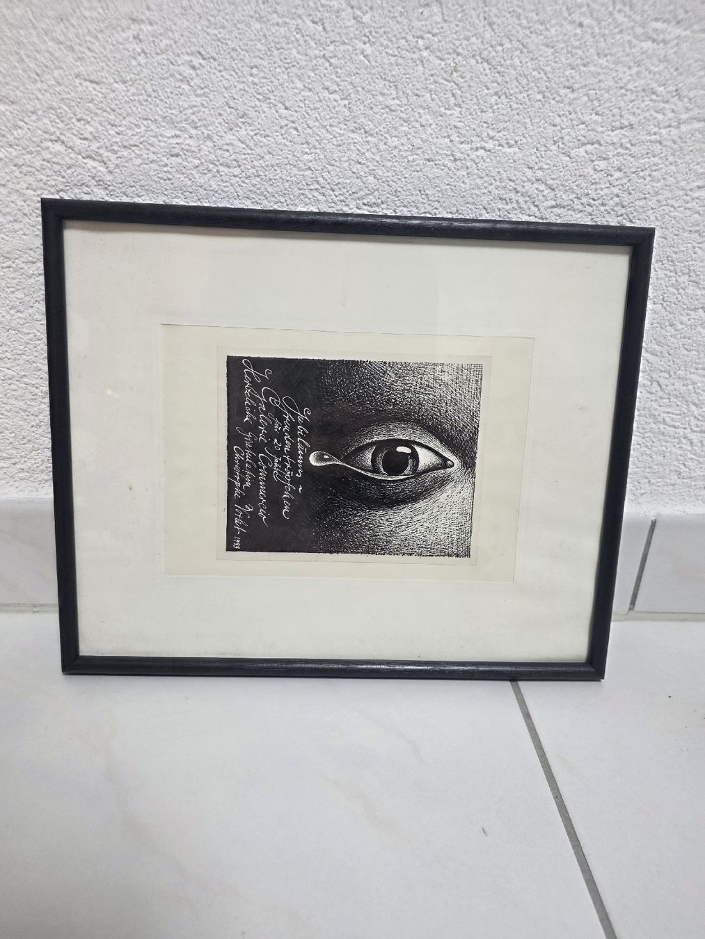 Dipinti: Gerahmtes Bild "Freudentröpfchen" von Christophe Vorlet 1993 – Usato da Schlieren venduto da Bestleo