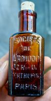 antik SOCIETE DE L'ANIODOL glasflasche Rue d MATHURINS PARIS