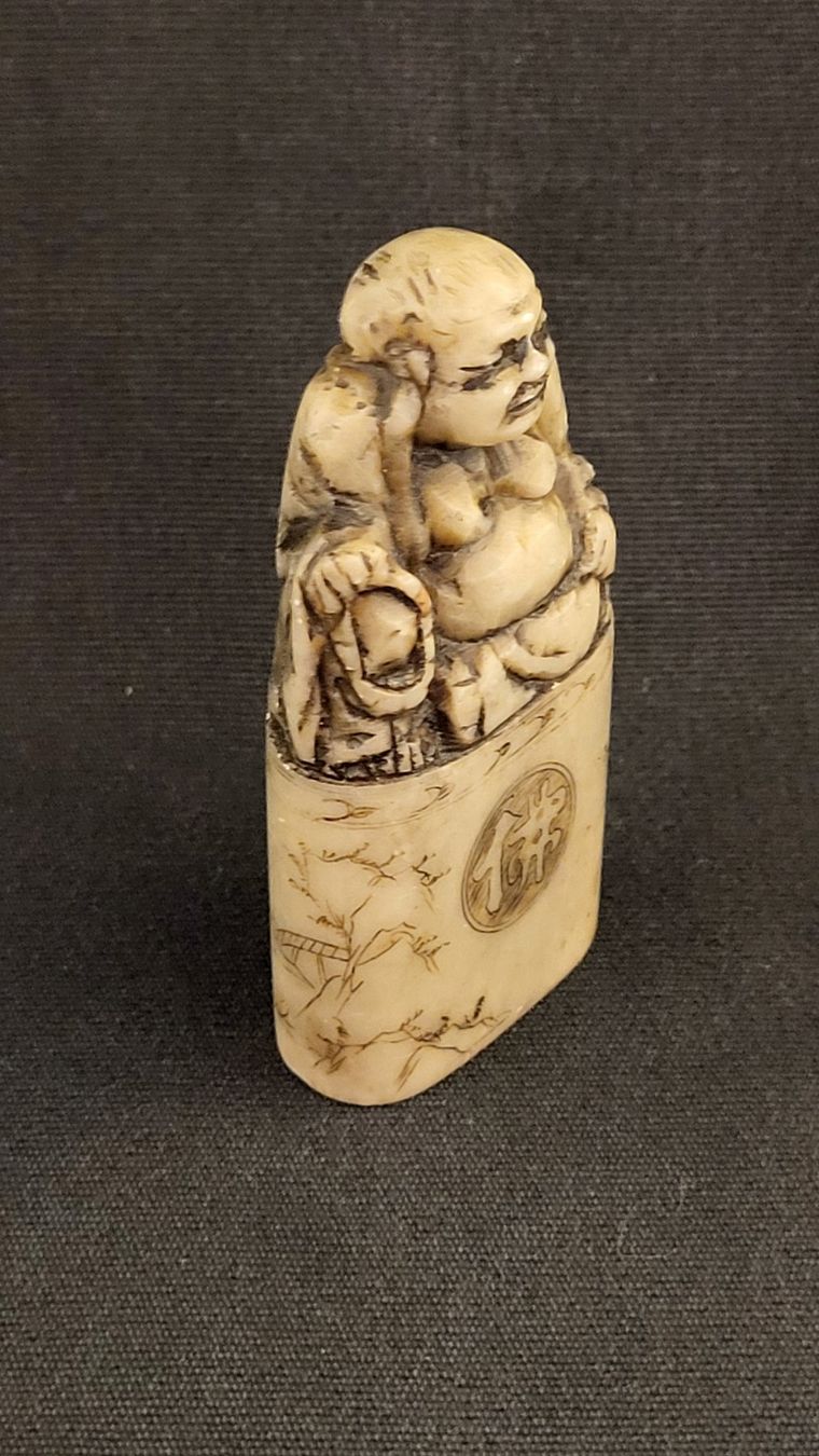 Statuette: Stein-Stempel BUDDHA – Usato da Basel venduto da spinne02 1