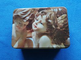 Vintage Blechdose mit schönem Jugendstil-Motiv
