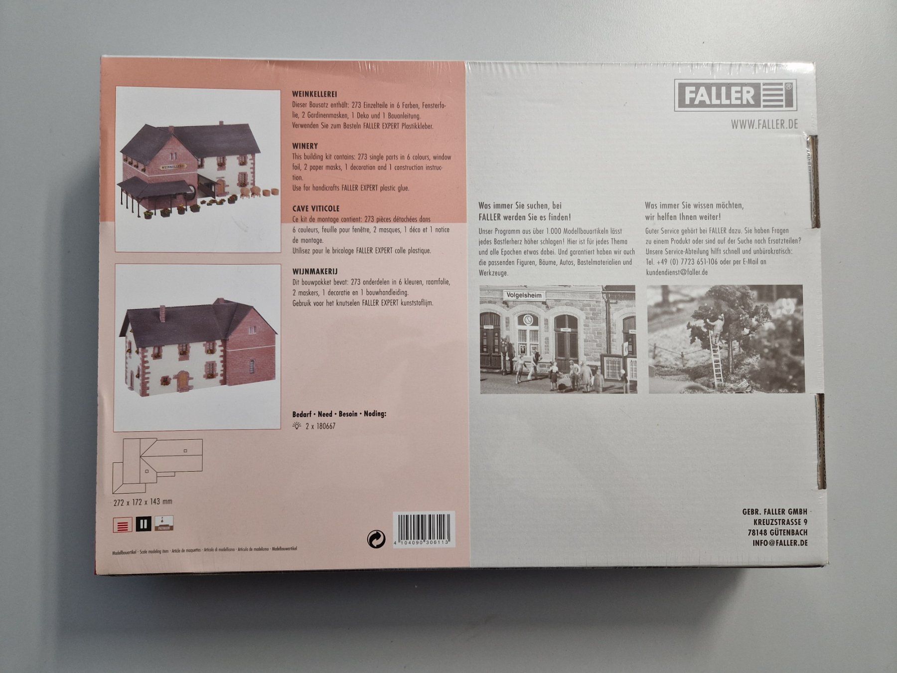 Faller Modelleisenbahnen: Faller 130611 Weinkellerei, H0 – Neu und originalverpackt aus Volketswil von ziz27 1