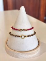 Bracelet tressé à la main (Plusieurs couleurs et taille) 