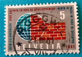 Nr.375 Entwicklungshilfe GESTEMPELT 1961 Roggwil   