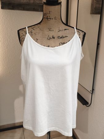 Charles Vögele Spaghetti Top weiss Grösse 2XL neuwertig