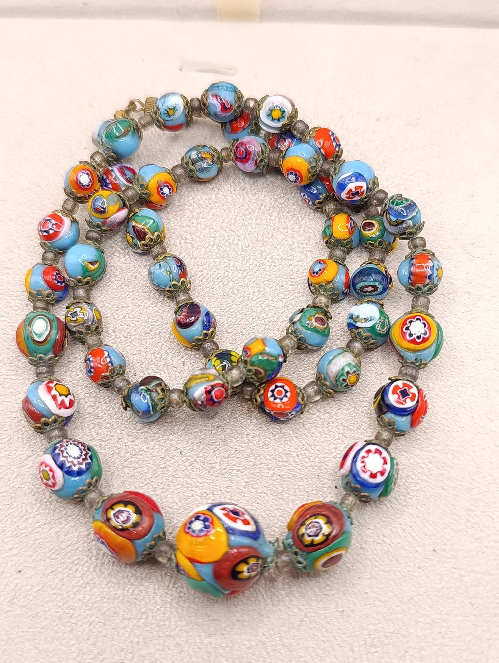 Murano Catenine: Vintage Murano bunte Halskette 80er Top – Usato da Steffisburg venduto da 1.Schmuckschatulle 3