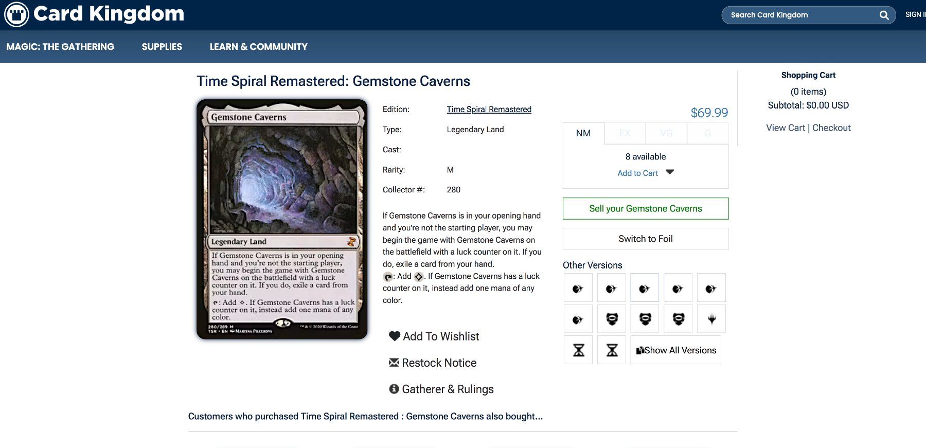 Magic The Gathering Carte collezionabili: MTG - Time Spiral Remastered OVP plus Gemstone Caverns/ COTV – Nuovo e nell'imballaggio originale da Reinach BL venduto da Flower_Kid_82 7