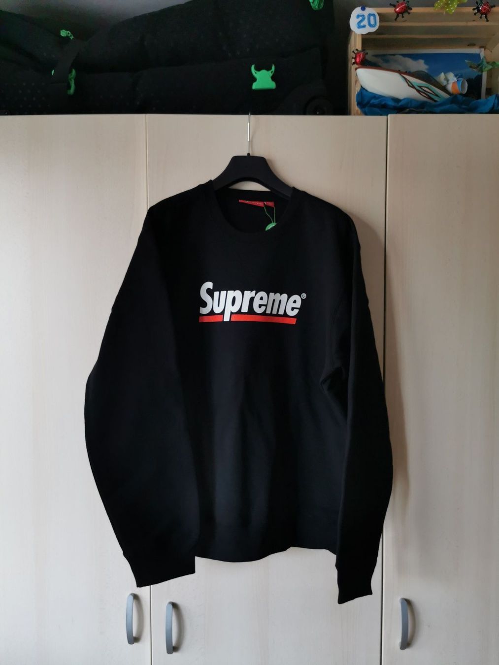 Maglioni & Felpe: Supreme Underline Crewneck pullover – Nuovo e nell'imballaggio originale da Stans venduto da RemoZimmermann 1