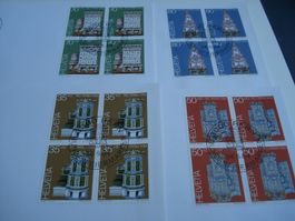 Pro Patria 1984, FDC Satz + 4erblocks, 5 Belege