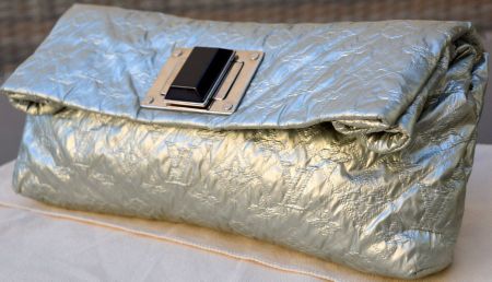 Louis Vuitton Altair Clutch Quilted Metallic Jacquad