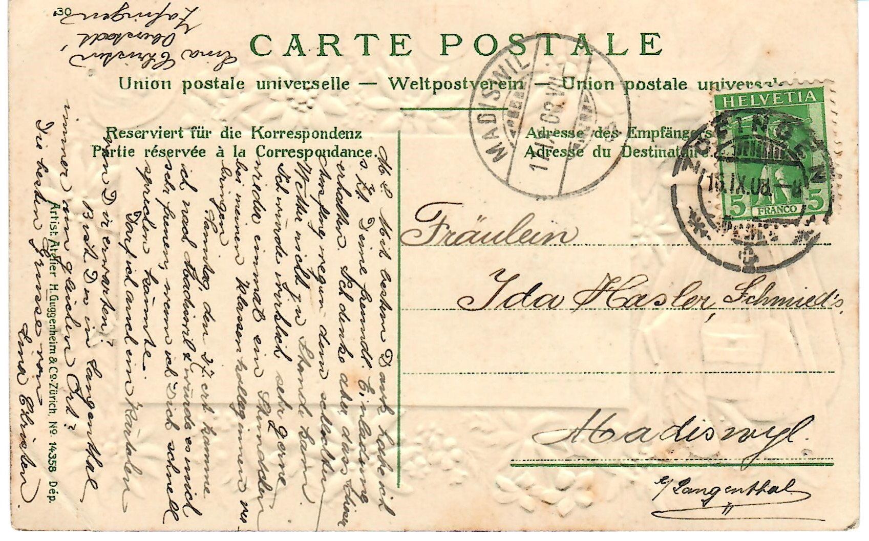 Cartoline postali: Zofingen – Usato da Zweisimmen venduto da jakobsweg 1