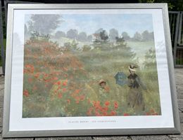 Claude Monet Kunstdruck „Les Coquelicots“ gerahmt 63x51 cm