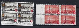Pro Patria1942 Viererblocks postfrisch  15692
