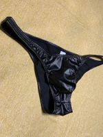 Slip uomo in simipelle nero tg L/XL nuovo-chic e sexy