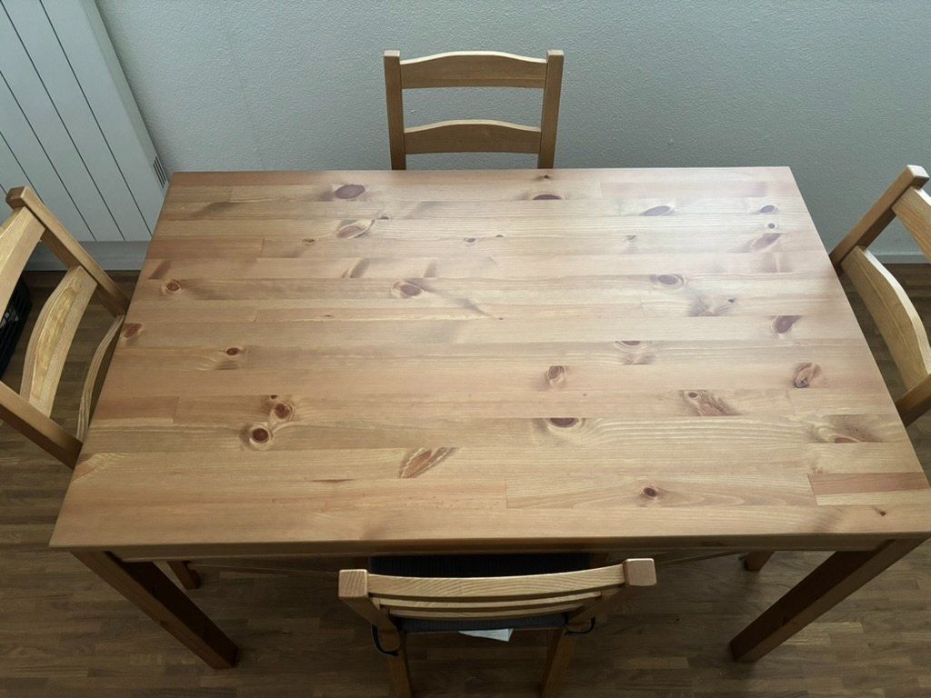 Ikea Tischset: Tischset mit 4 Stühlen IKEA Jokkmokk – Gebraucht aus Liebefeld von foxch 1
