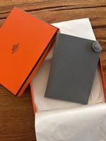 Hermès Pass-Etui Tarmac gris Grau wie neu