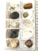 Interessante  Mineraliensammlung! Mit Beschreibung.