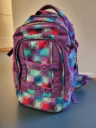 Satch Schulrucksack, guter Zustand, violett