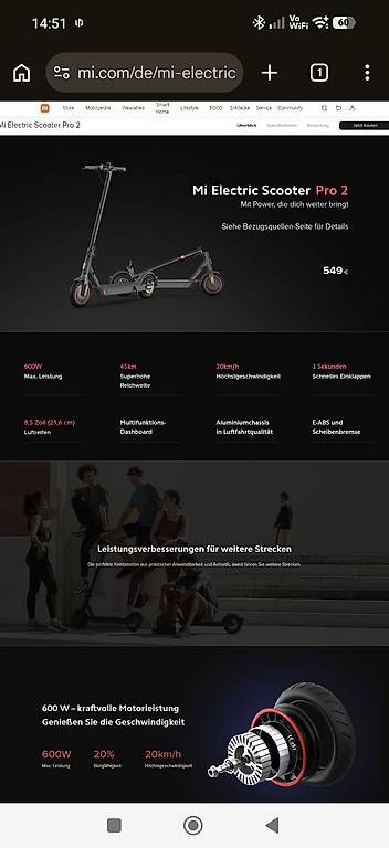 Scooter: Xiaomi Pro 2 E-Scooter – Usato da Rorschacherberg venduto da aar_n6pp 4