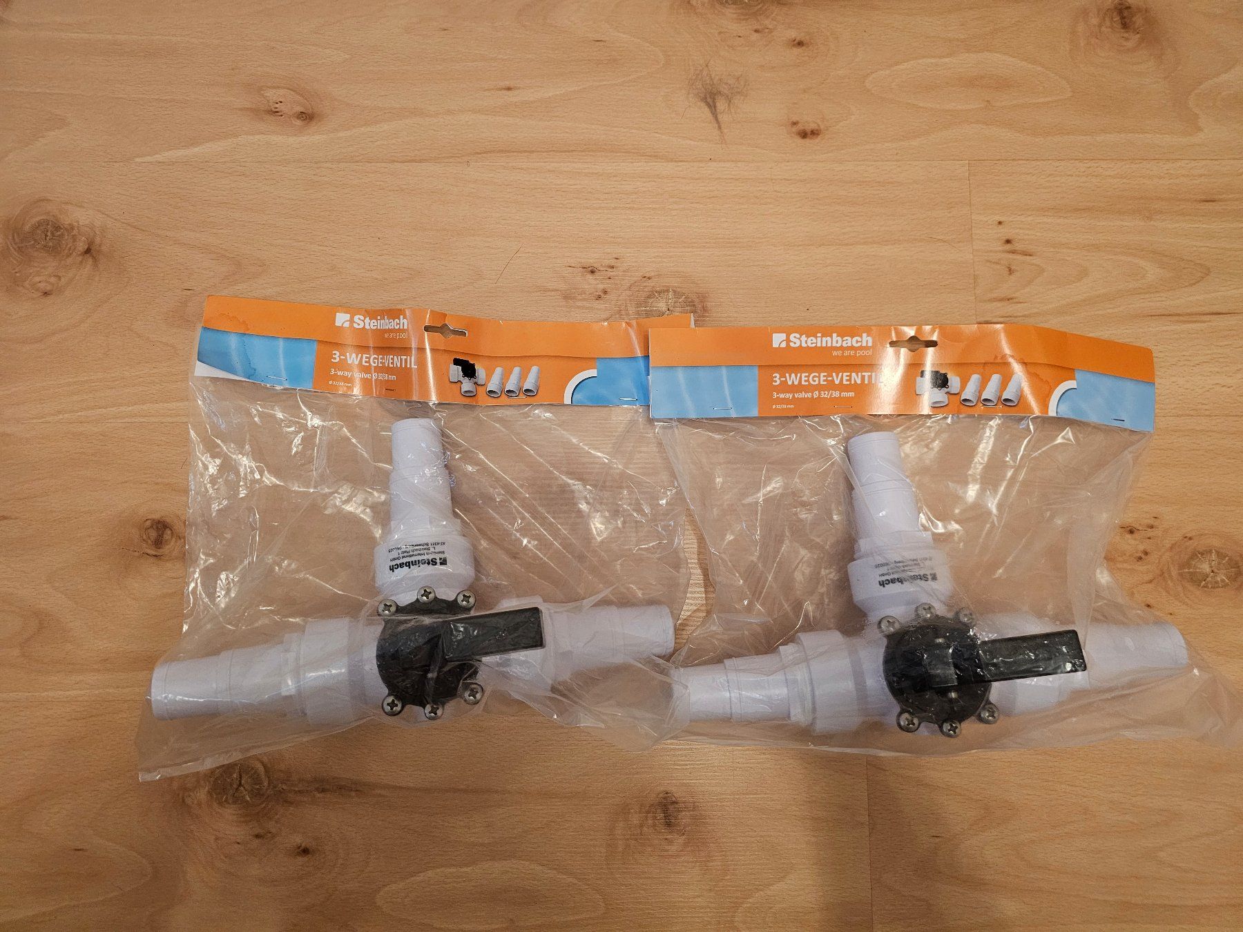 Schwimmbad: 2x Steinbach 3-Wege-Ventil Ø 32/38 mm – Neu und originalverpackt aus Leimbach AG von jaja79