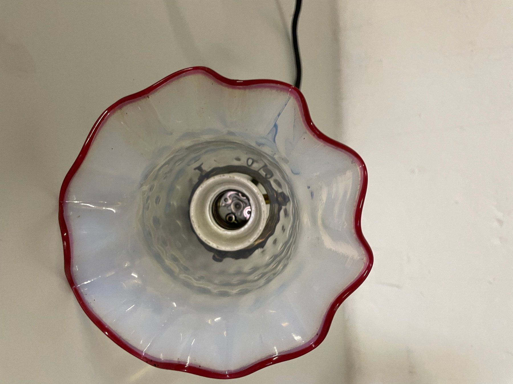 Lampade: lampe ancienne suspendue (tulipe) – Usato da La Croix (Lutry) venduto da netrajet 5