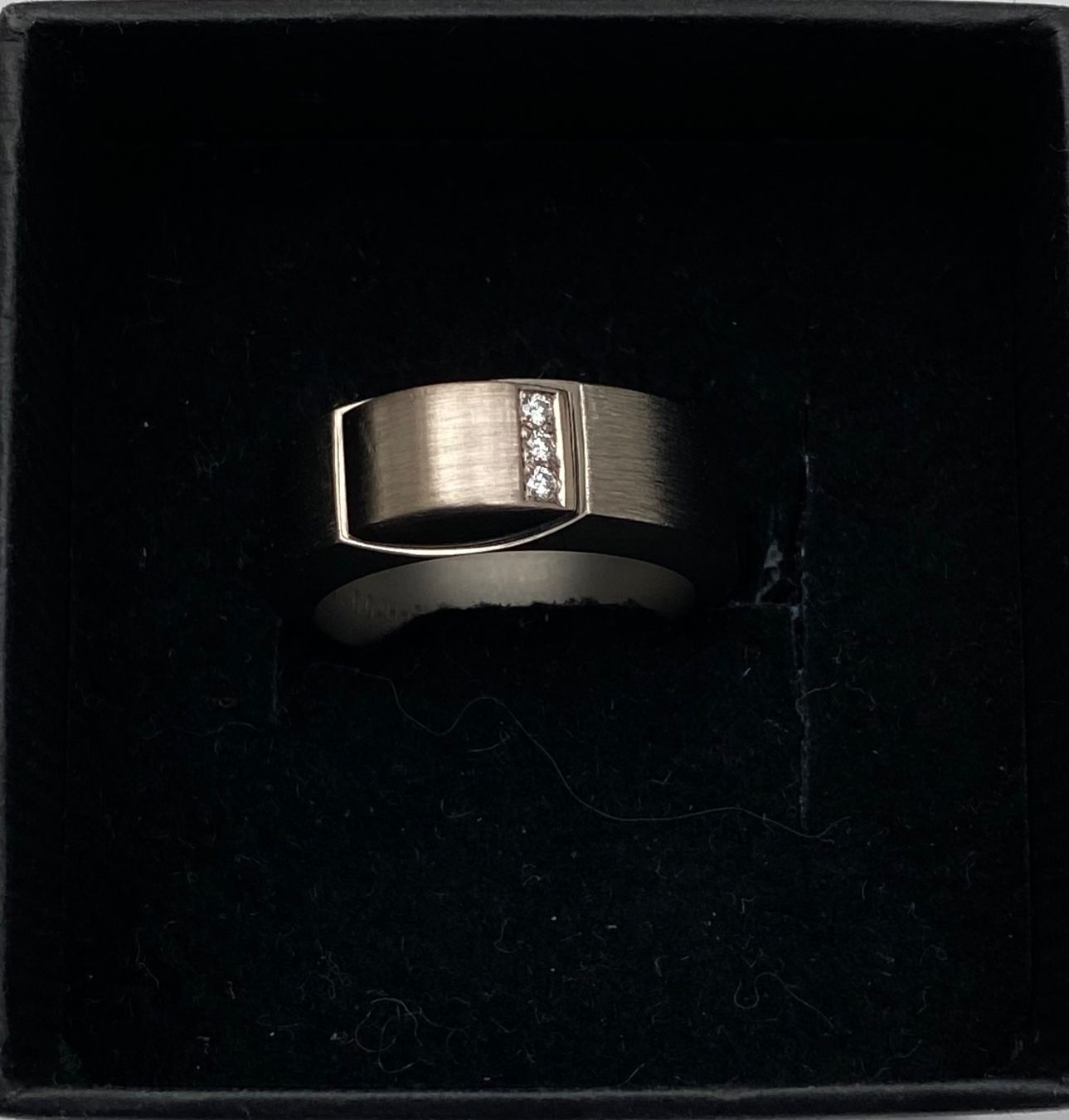 Ringe: TITANRING mit 18 K GG & 3 Diamanten – Gebraucht aus Wettingen von taloo 2