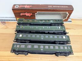 Spur H0 Liliput DRG 4er Set Schürzenwagen DC