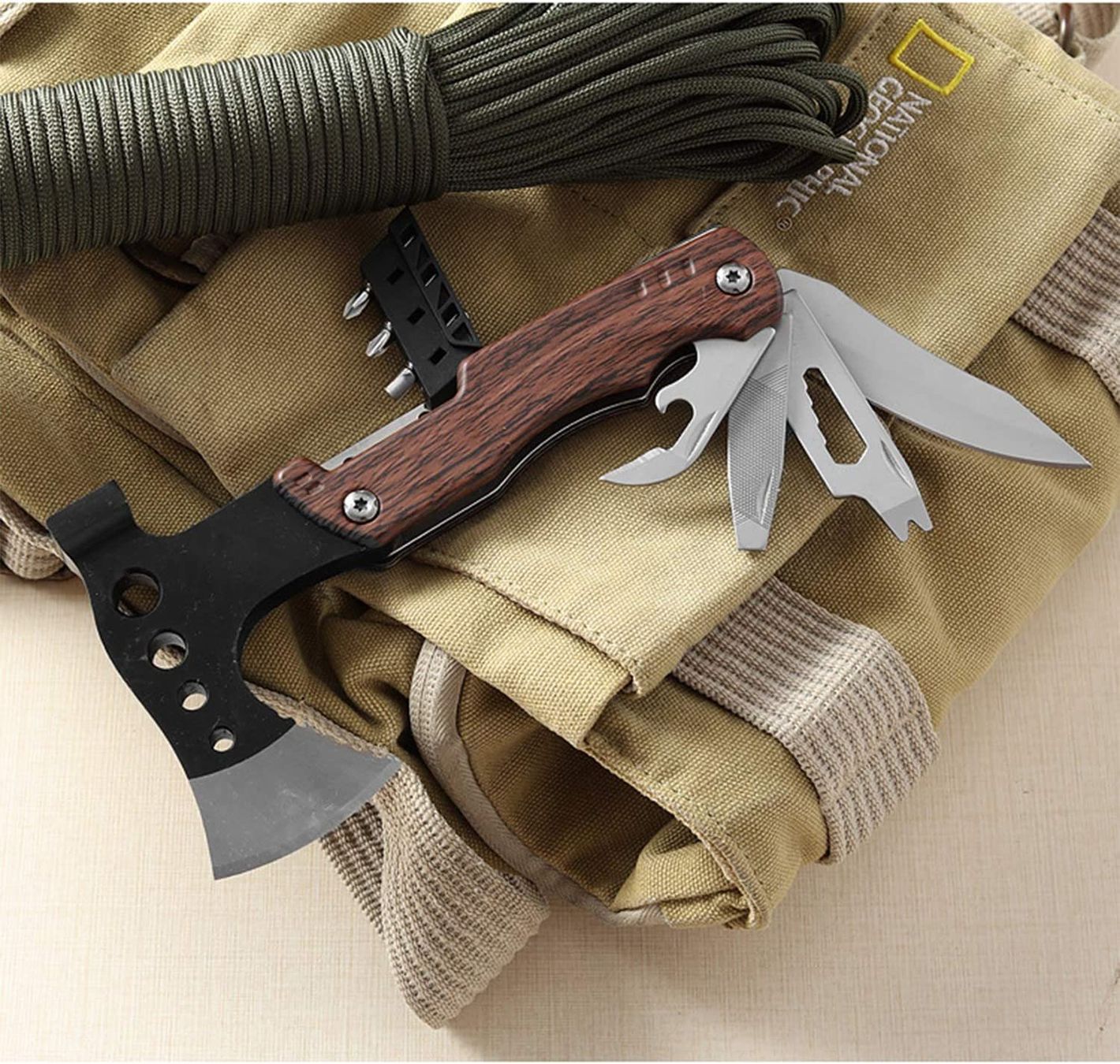 Coltelli tascabile: Mutitool Axt 12 Funktionen Camping Outdoor Wandern – Nuovo e nell'imballaggio originale da Hundwil venduto da tec_mm27 4