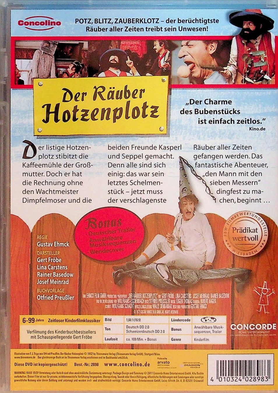 Tutti i DVDs: DVD Der Räuber Hotzenplotz mit Gert Fröbe – Usato da Reitnau venduto da Zaomir 1