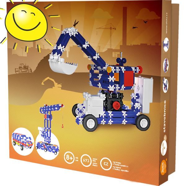 Kit di costruzioni: Baukasten Elektro, Kran, Bagger – Nuovo e nell'imballaggio originale da Mosnang venduto da glascom
