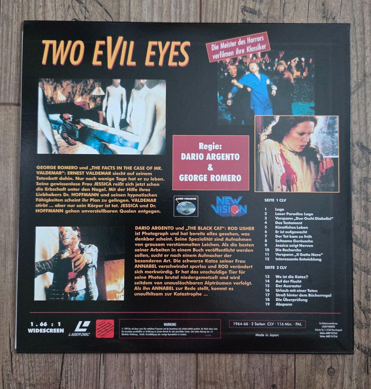 Tutti i DVDs: Two Evil Eyes - Laser Disc – Usato da Wauwil venduto da oeh_5zcb 1
