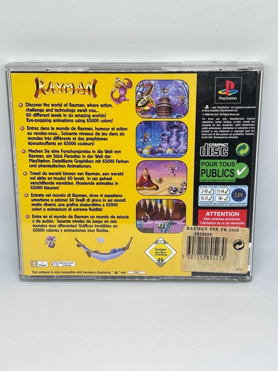 Sony Giochi: Rayman per Sony PlayStation (PS1) – Usato da Giubiasco venduto da LorisVale 2