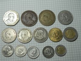 Kenia 14 Münzen ab 1969 div Werte und Jahre