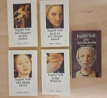5x Romane, Ingrid Noll, Büchersammlung, Diogenes